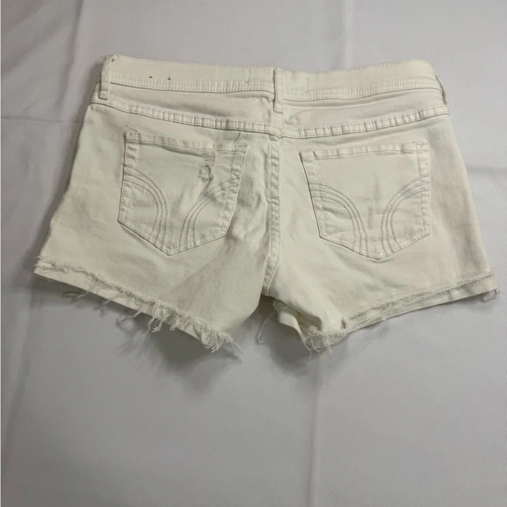 Women's White‎ Denim Shorts